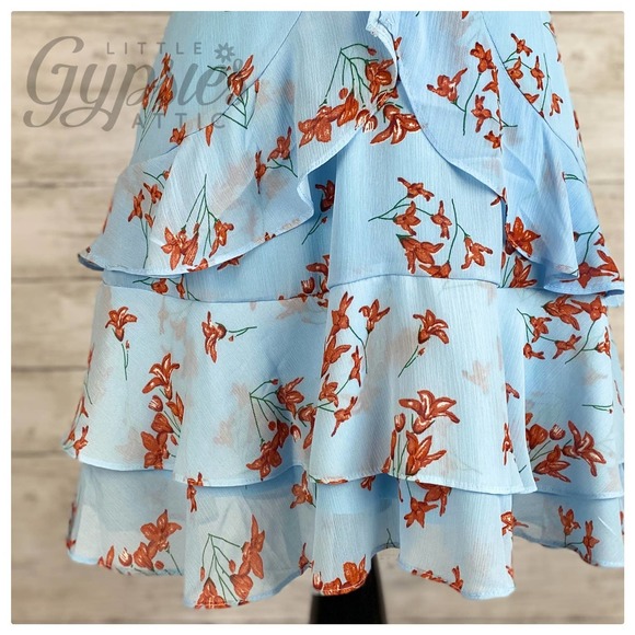 Little Blue Autumn Cottagecore Dress - Picture 4 of 6